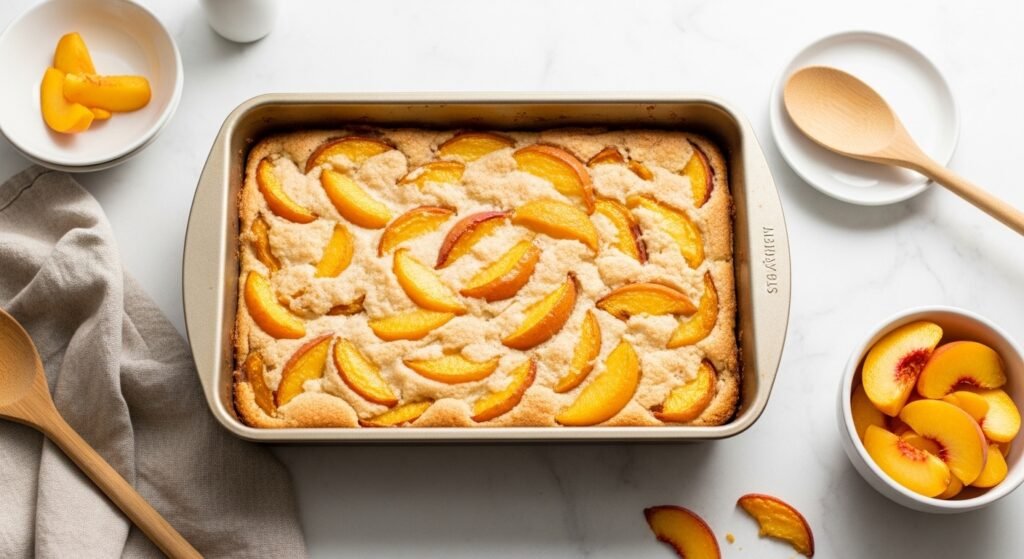 How to Make a Peach Dump Cake That Is Buttery Fruity and Ready in Under an Hour