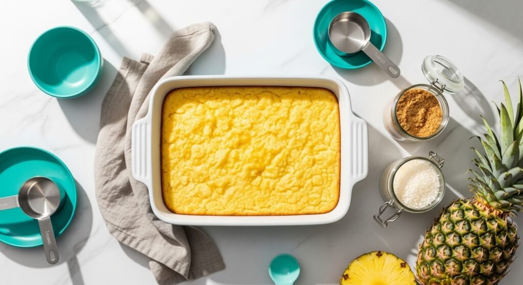 How to Make a Pineapple Dump Cake That Is Tropical Sweet Buttery and Totally Effortless